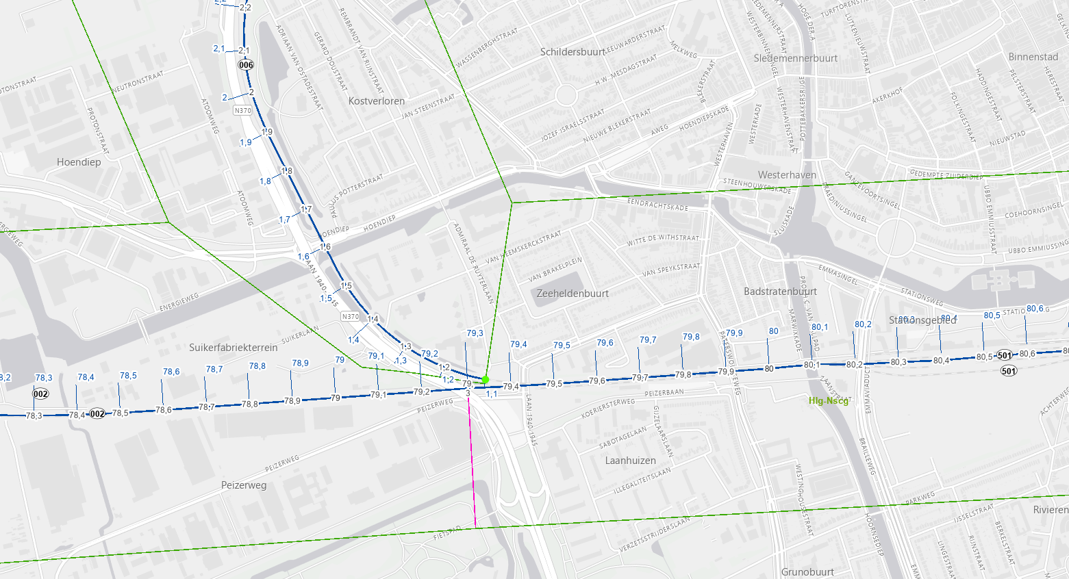 geocode, kmlint raai and points